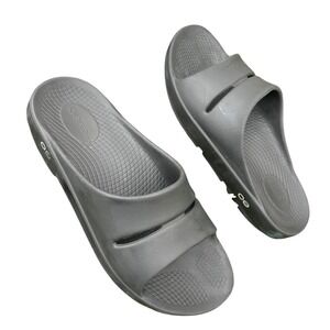 OOFOS OOahh Recovery Slide Sandals Unisex Size M9 W11‎ Black